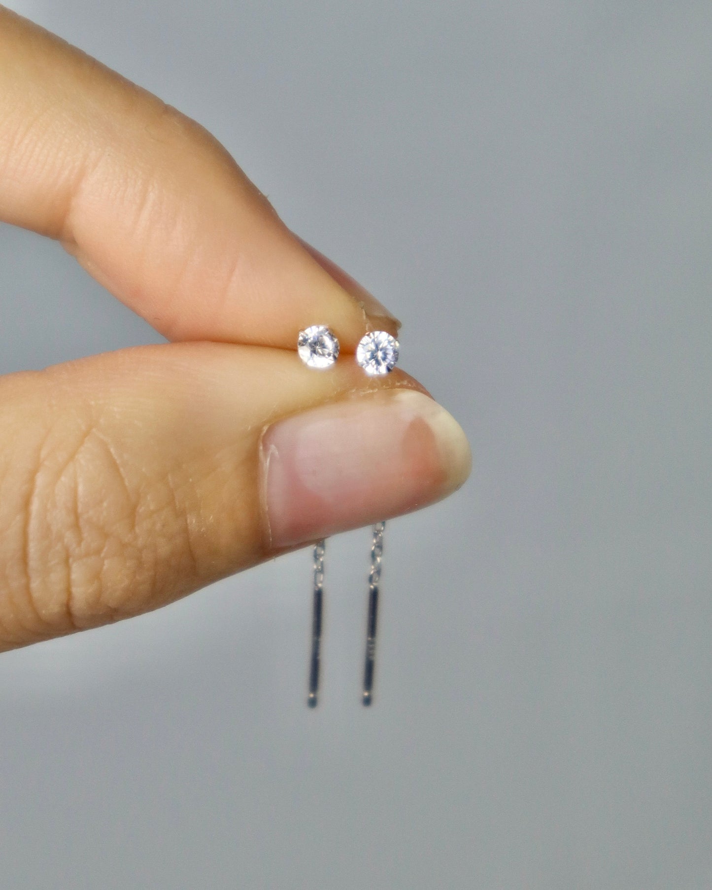 Orecchino Saliscendi Sparkle - Lilla, Silver, Rosa