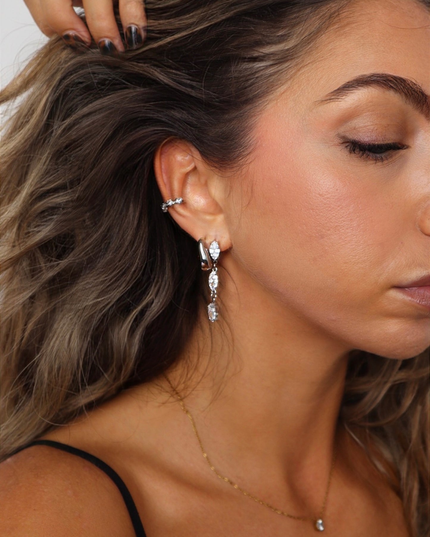 Earcuff Cuoricini Sparkle