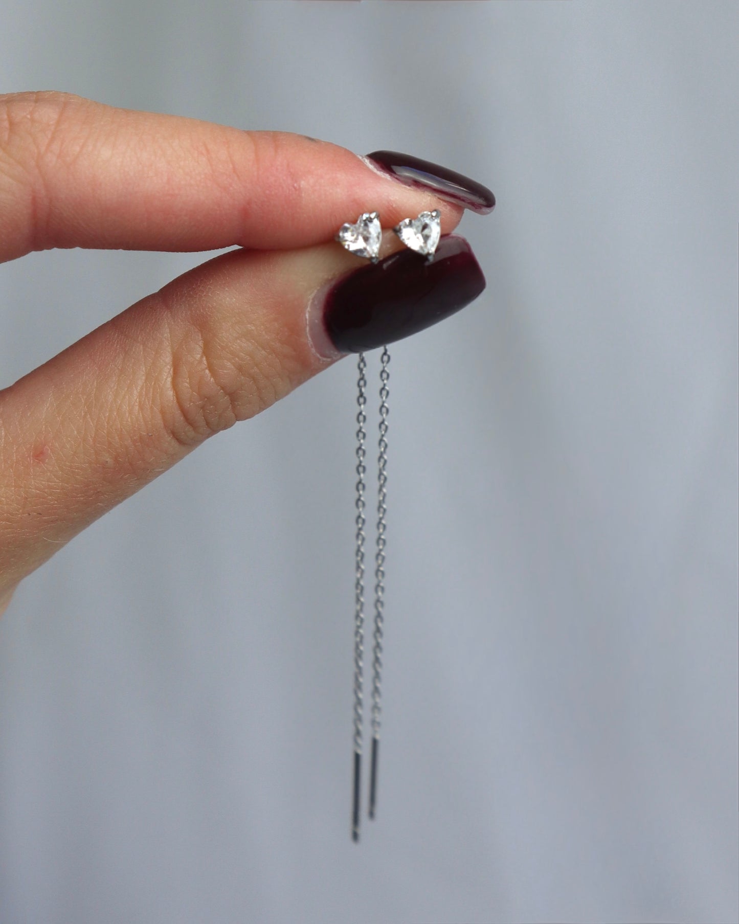Orecchino Saliscendi Sparkle Heart