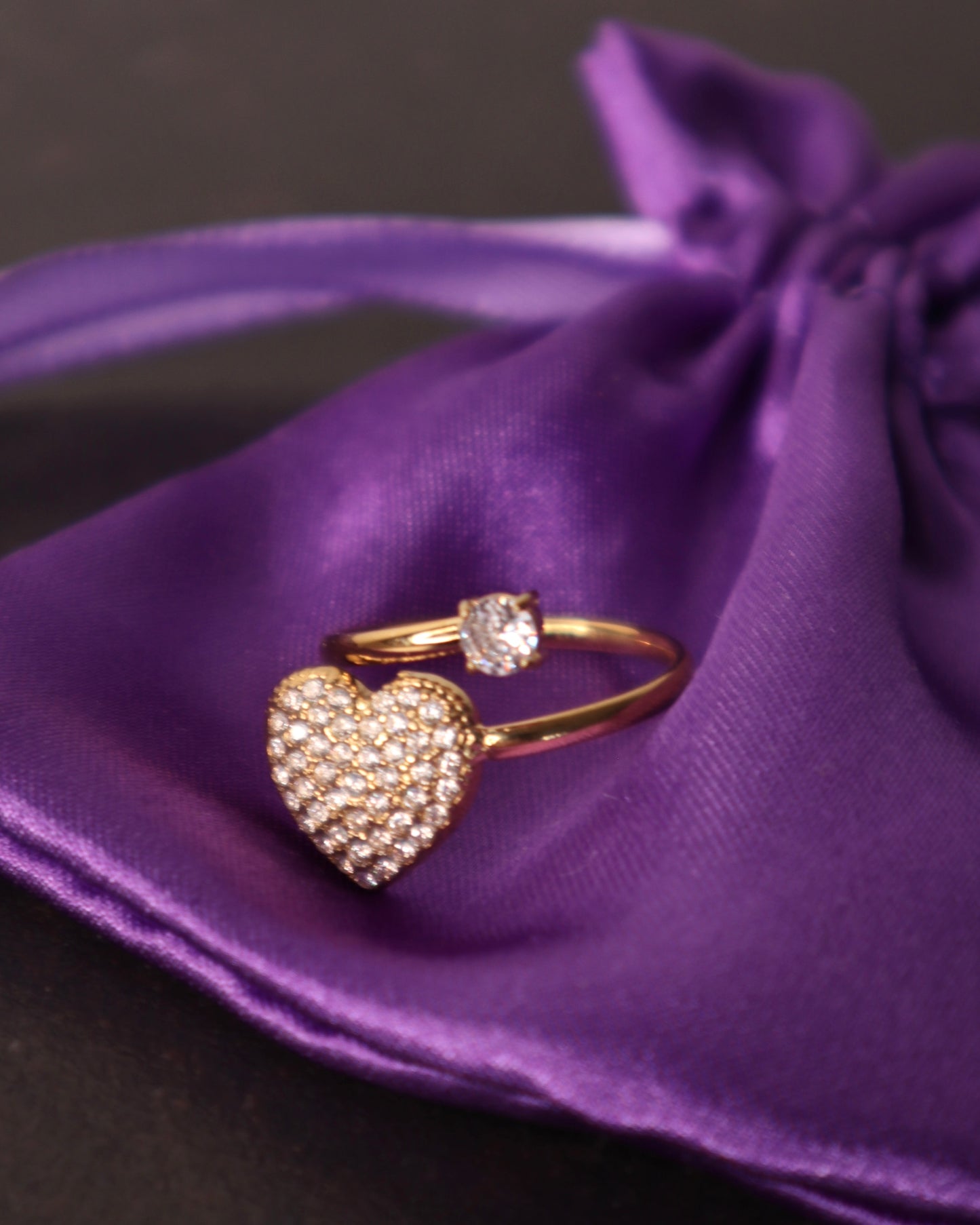 Anello Cuore Punto Luce