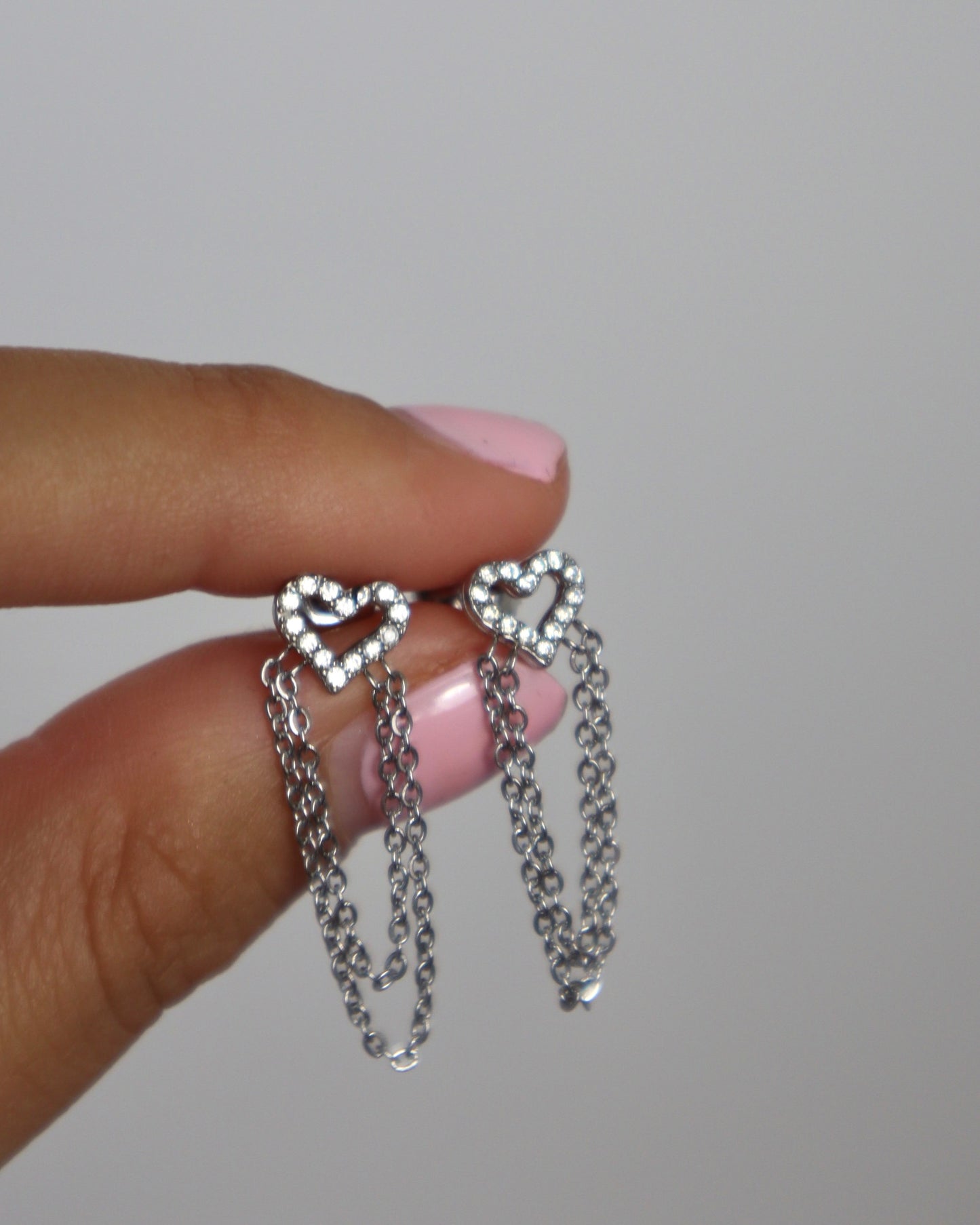 Orecchini Heart Cascata