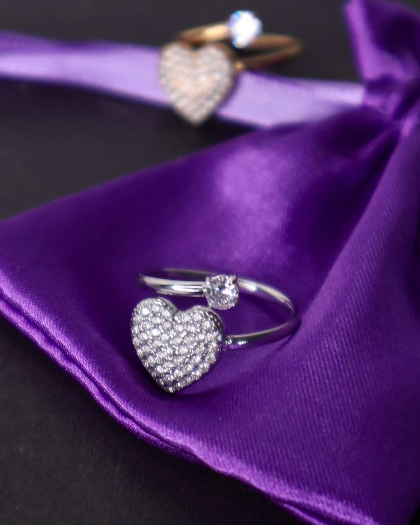 Anello Cuore Punto Luce