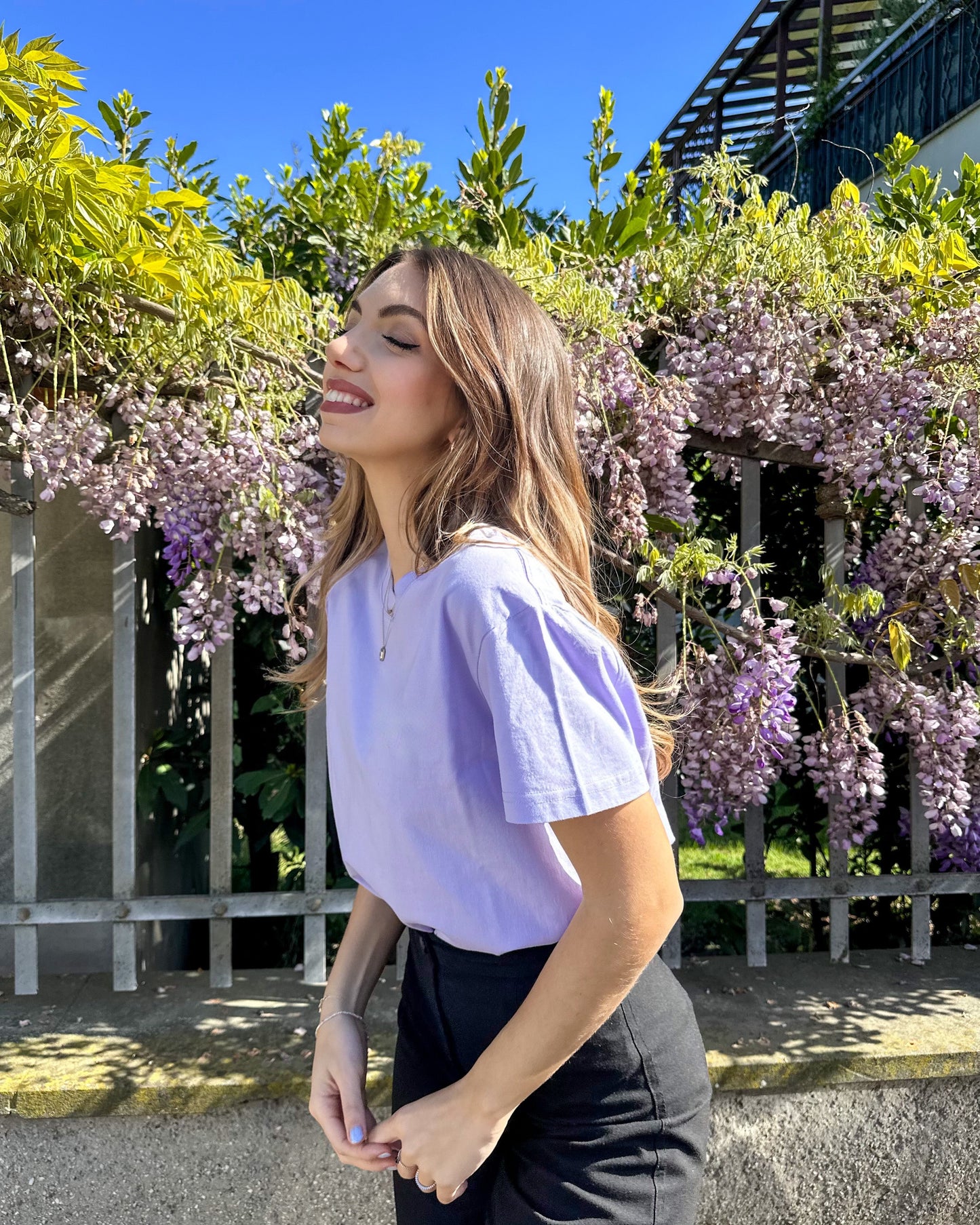 T-shirt Basic Lilla
